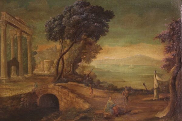 20th Century Large Spanish Painting depicting a Landscape - Image 5
