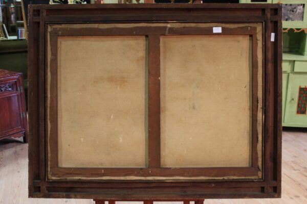 20th Century Large Spanish Painting depicting a Landscape - Image 3