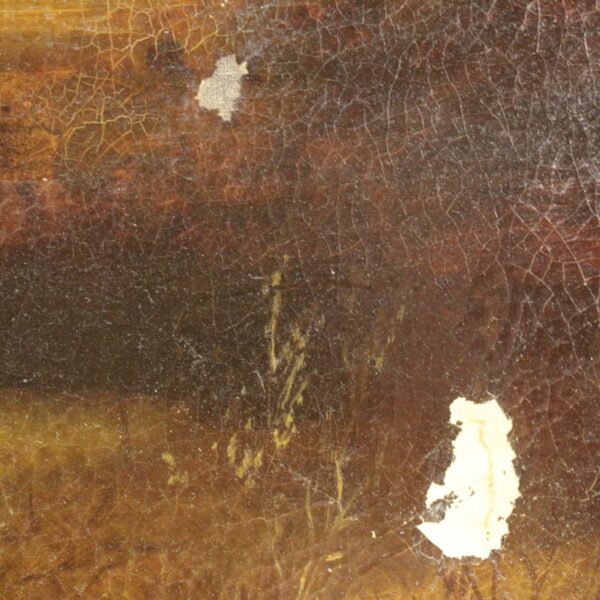 20th Century Italian Painting depicting a Landscape with Figures - Image 5