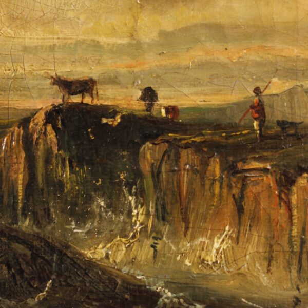 19th Century French Romantic Seascape Painting - Image 4