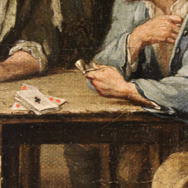 19th Century Flemish Painting depicting an Interior Scene - Image 6