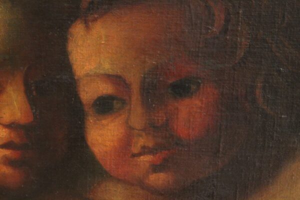 18th Century Large French Painting depicting Little Angels - Image 2