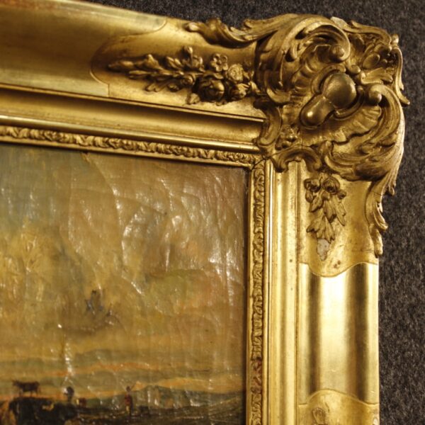 19th Century French Romantic Seascape Painting - Image 3