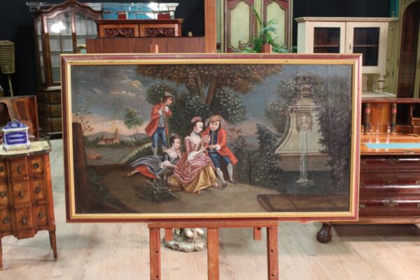Early 19th Century Painting depicting a Romantic Landscape with Figures - Image 7
