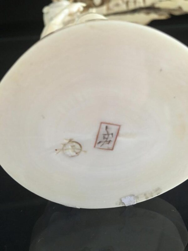 Rare 19th Century Ivory Okimono representing a Peasant - Image 4