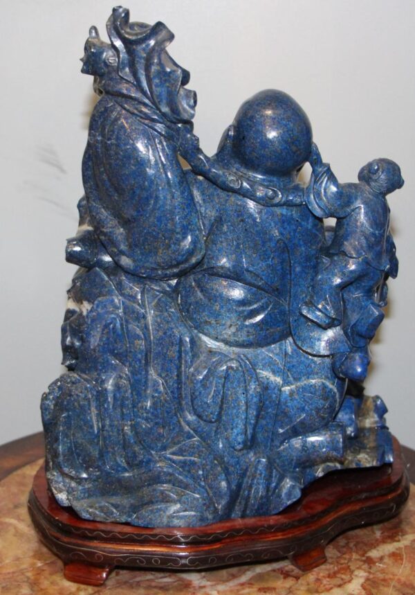 1920 Lapis Lazuli statue representing Buddha ( China ) - Image 2