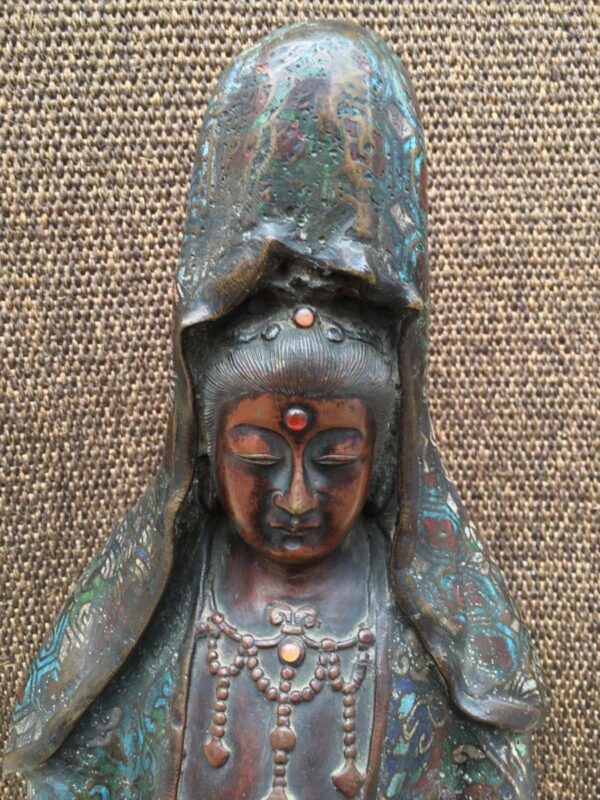 19th Century Bronze statue representing a Woman ( Japan ) - Image 2