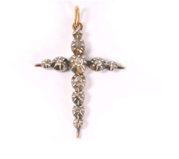 Rare French Regional Jewel "Capucine Cross " - Image 3