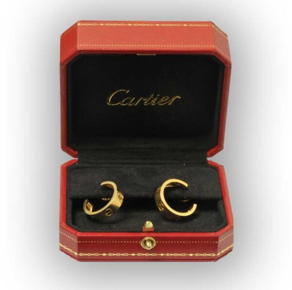 Pair of "Love by Cartier" Gold Earrings - Image 5