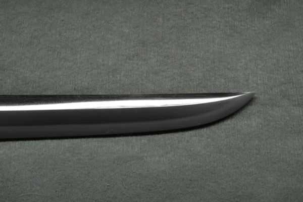 19th Century unsigned polished Tanto with engravings - Image 12
