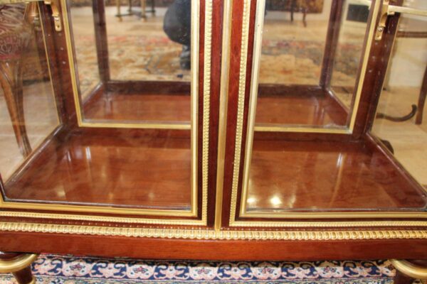 1878 Mahogany Showcase signed by Henri Dasson - Image 4