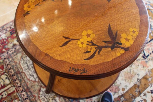Pair of Tea tables by Louis Marjorelle Circa 1900 ( France ) - Image 2