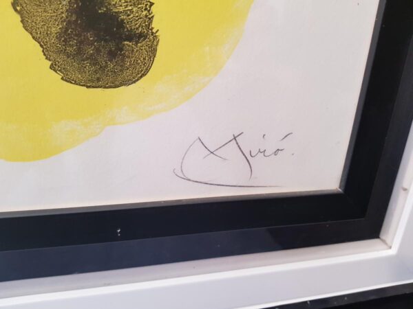 Signed and numbered Lithography by Joan Miro (Spain) - Image 3