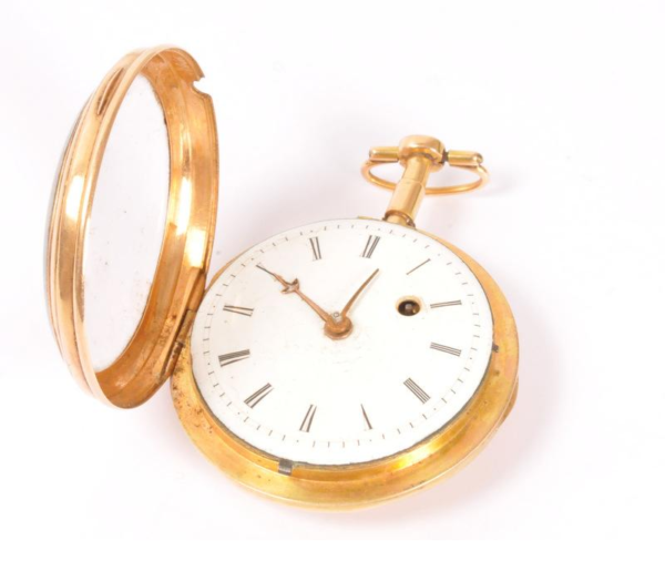 Mid 19th Century Gold Rooster Pocket Watch - Image 5