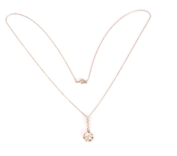 Diamond and Platinium Pendant - Image 3