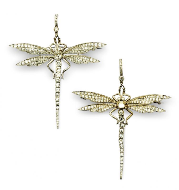 1900's Dragonfly Diamond Brooch - Image 3