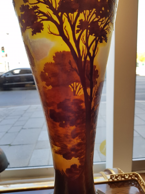 Large Vase signed Emile Gallé ( France ) - Image 2