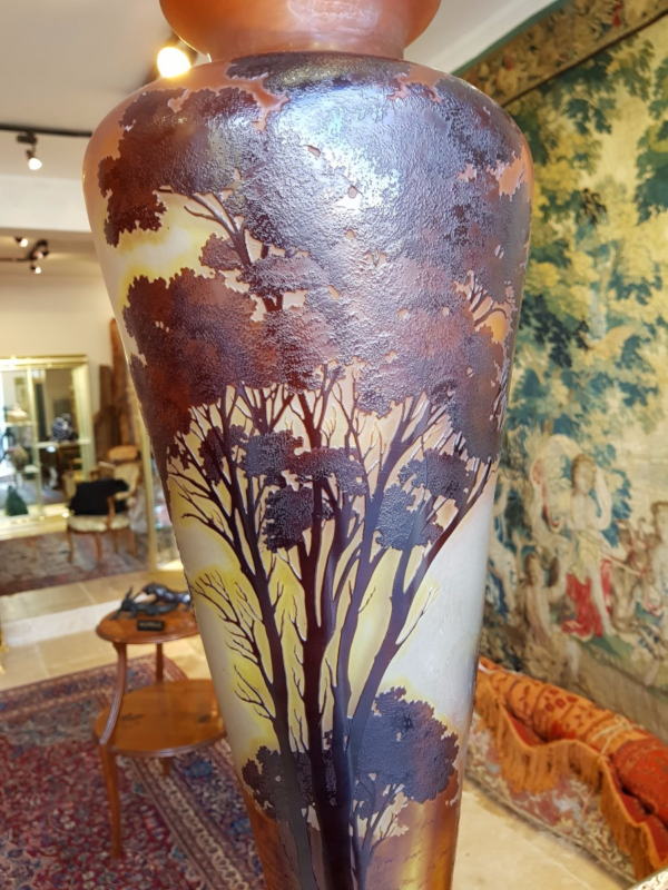 Large Vase signed Emile Gallé ( France ) - Image 3