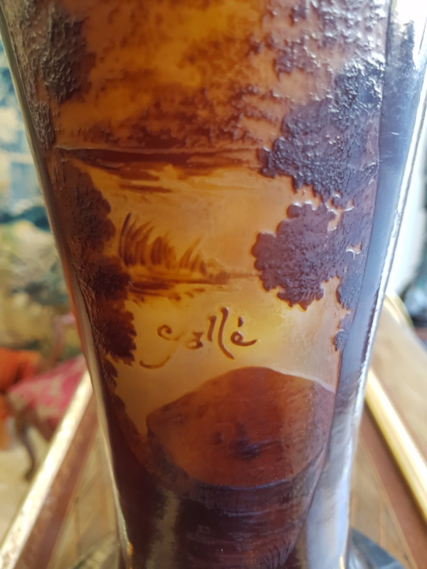 Large Vase signed Emile Gallé ( France ) - Image 6