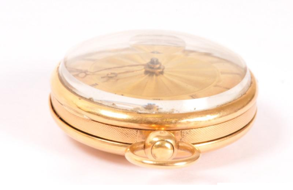 Beautiful Rooster Gold Pocket Watch - Image 3