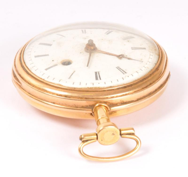 Mid 19th Century Gold Rooster Pocket Watch - Image 4