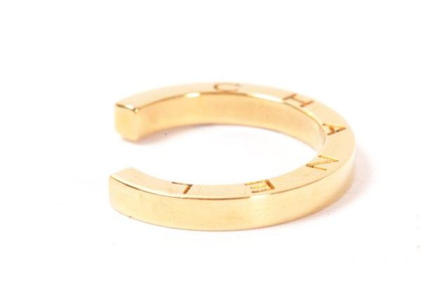 Gold Chanel Open Ring - Image 2