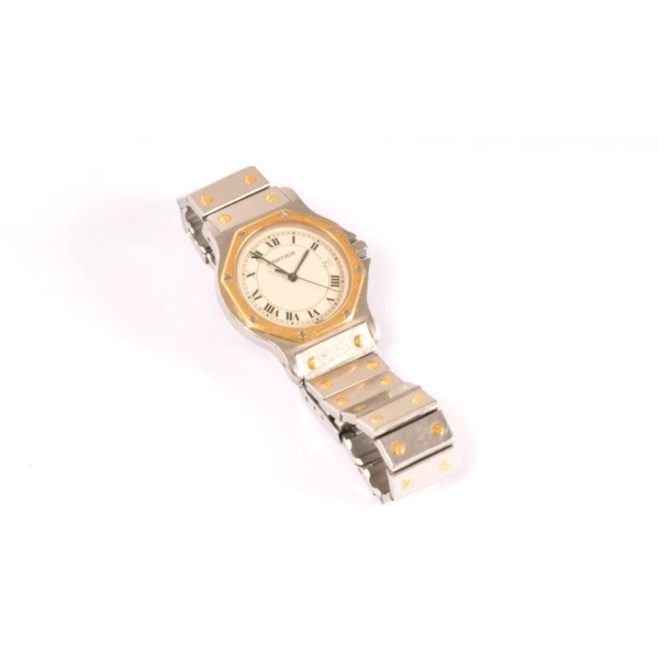 Cartier Santos Watch - Gold & Steel - Image 4