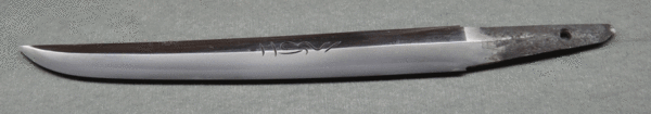 19th Century unsigned polished Tanto with engravings - Image 5