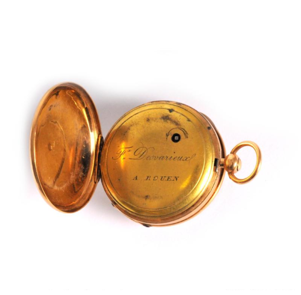 Beautiful Rooster Gold Pocket Watch - Image 2