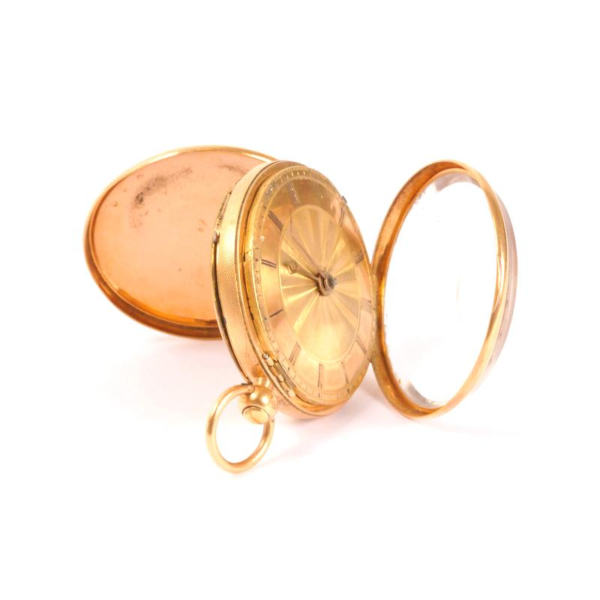 Beautiful Rooster Gold Pocket Watch - Image 5