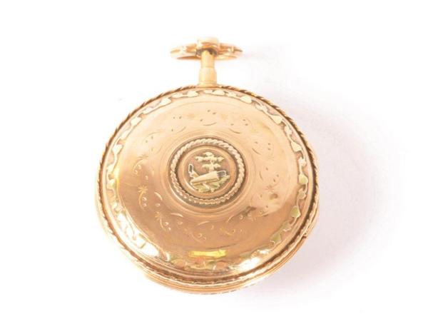 Mid 19th Century Gold Rooster Pocket Watch - Image 2