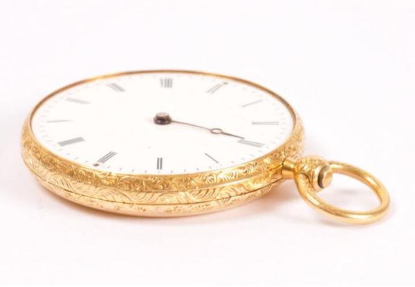 Leroy & Fils 18k Yellow Gold pocket watch. - Image 5