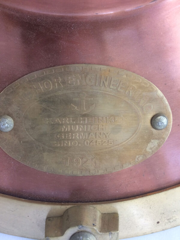 1921 - German Copper Diving Helmet - Image 3
