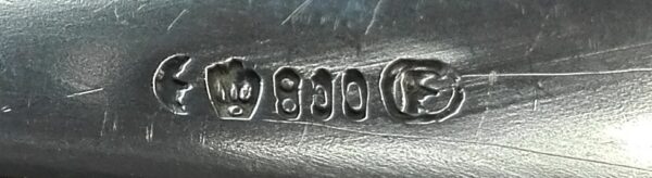 158 pieces Silver Flatware Service for 12 by Felisch & Kirchheim Monogram “W” - Image 2