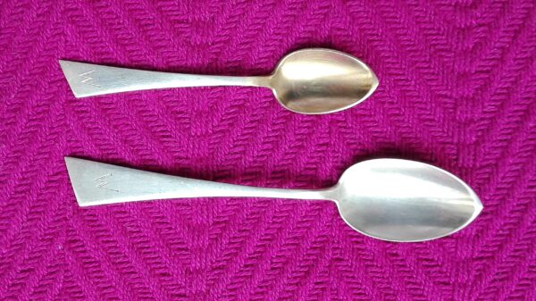 158 pieces Silver Flatware Service for 12 by Felisch & Kirchheim Monogram “W” - Image 3
