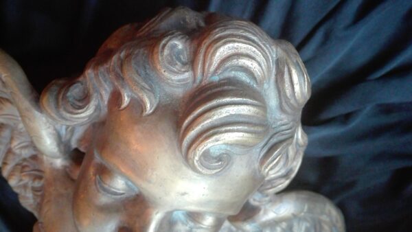 19th Century ( ciraca ) French or Italian Superb Winged Angel in Bronze - Image 3