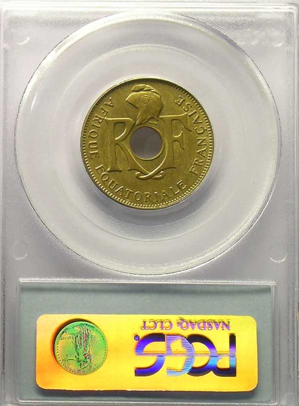 1943 PCGS Graded MS63 - Pretoria French Colonies Coin - Image 2