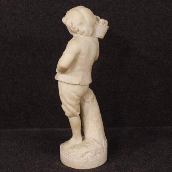 Early 20th Century French Alabaster Sculpture depicting Autumn - Image 8