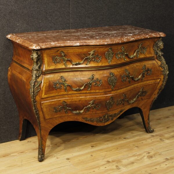 20th Century Louis XV Style French Chest of Drawers - Image 5