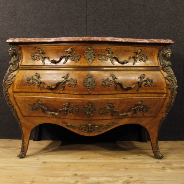 20th Century Louis XV Style French Chest of Drawers - Image 4