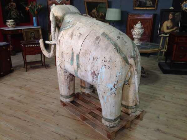 19th Century Antique Indian Sculpture depicting an Elephant - Image 5