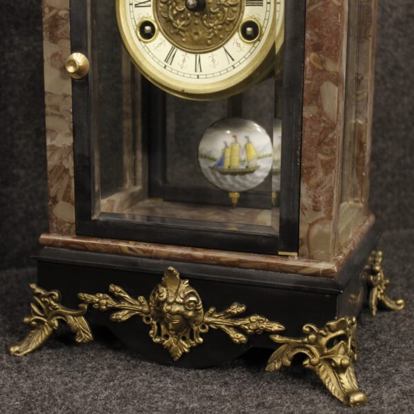 20th Century Dutch Clock in Marble with Elephant - Image 6
