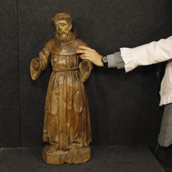 18th Century French Statue of Saint Francis - Image 5