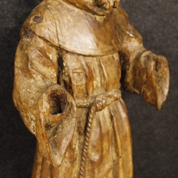18th Century French Statue of Saint Francis - Image 4