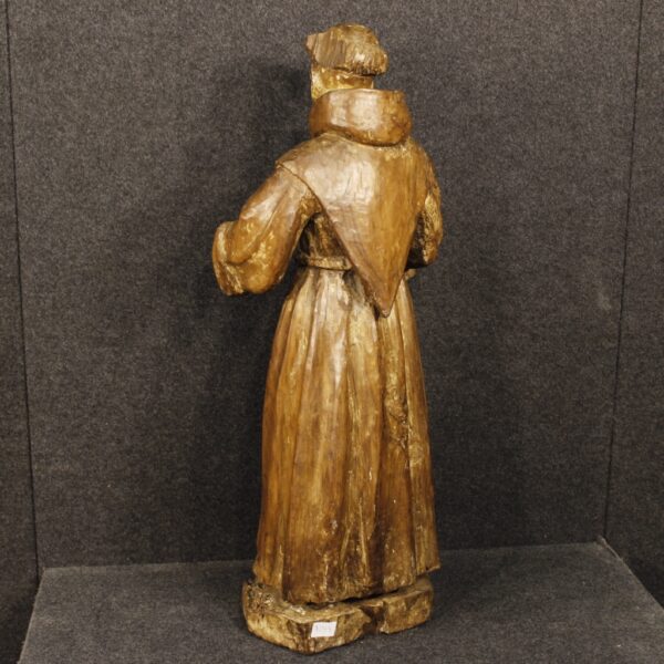 18th Century French Statue of Saint Francis - Image 3