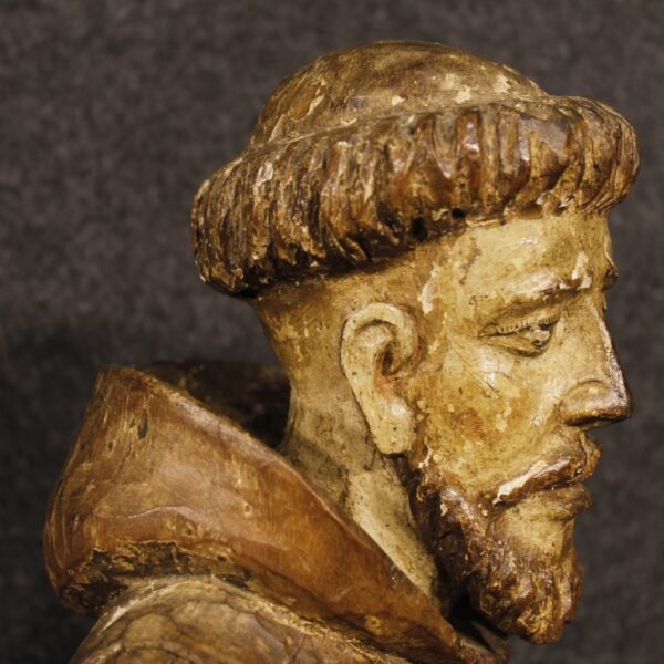 18th Century French Statue of Saint Francis - Image 2