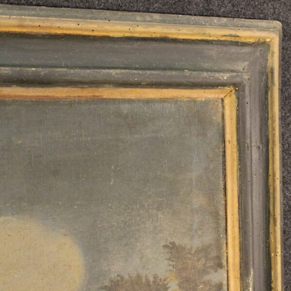 18th Century Important Italian Painting depicting a Landscape with Architecture - Image 3
