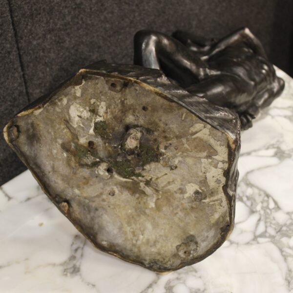 20th Century Italian signed Bronze Sculpture depicting Lovers - Image 2